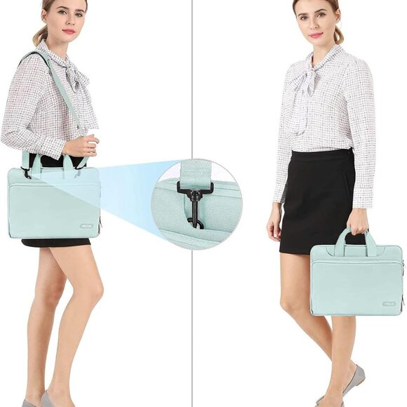 Protective Laptop Shoulder Bag Compatible with MacBook Air/Pro, Notebook - Picture 5 of 6